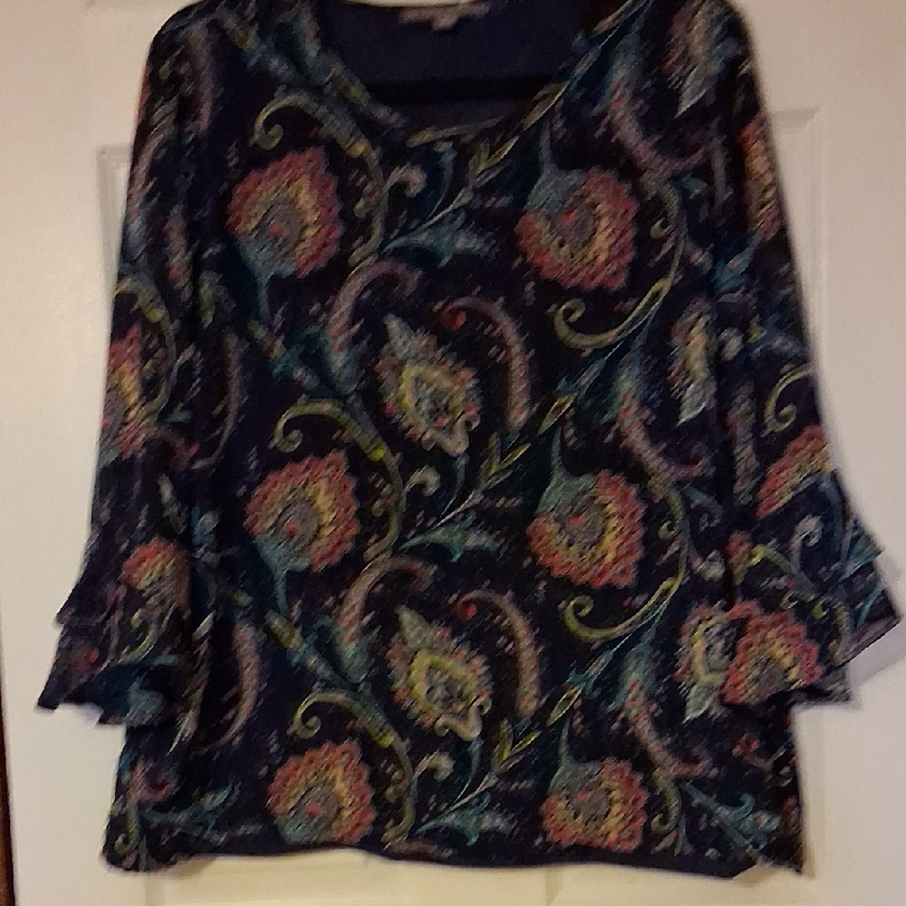 Valerie Stevens Navy Blouse